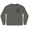 Unisex Long Sleeve Pocket T-Shirt - Never Waver PAPA Because Grandpa Is For Old Guys Design