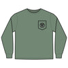 Unisex Long Sleeve Pocket T-Shirt - Never Waver PAPA Because Grandpa Is For Old Guys Design
