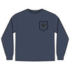 Unisex Long Sleeve Pocket T-Shirt - Never Waver PAPA Because Grandpa Is For Old Guys Design