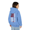 "Never Waver Golf American Flag" Hoodie for Young Golfers