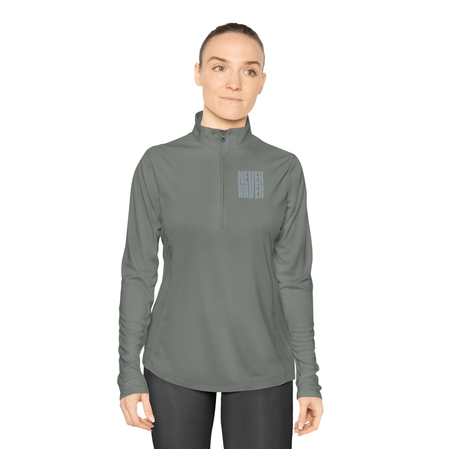 Ladies Quarter-Zip Pullover - Never Waver Activewear