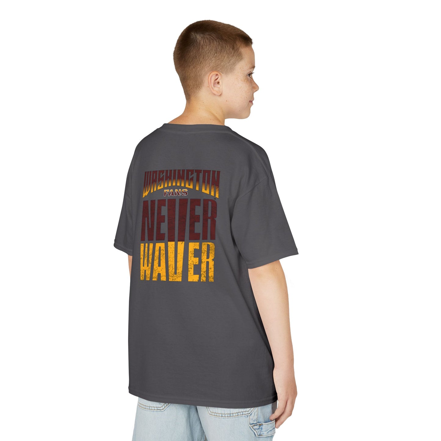 Washington Fans Never Waver Kids Heavy Cotton™ Tee