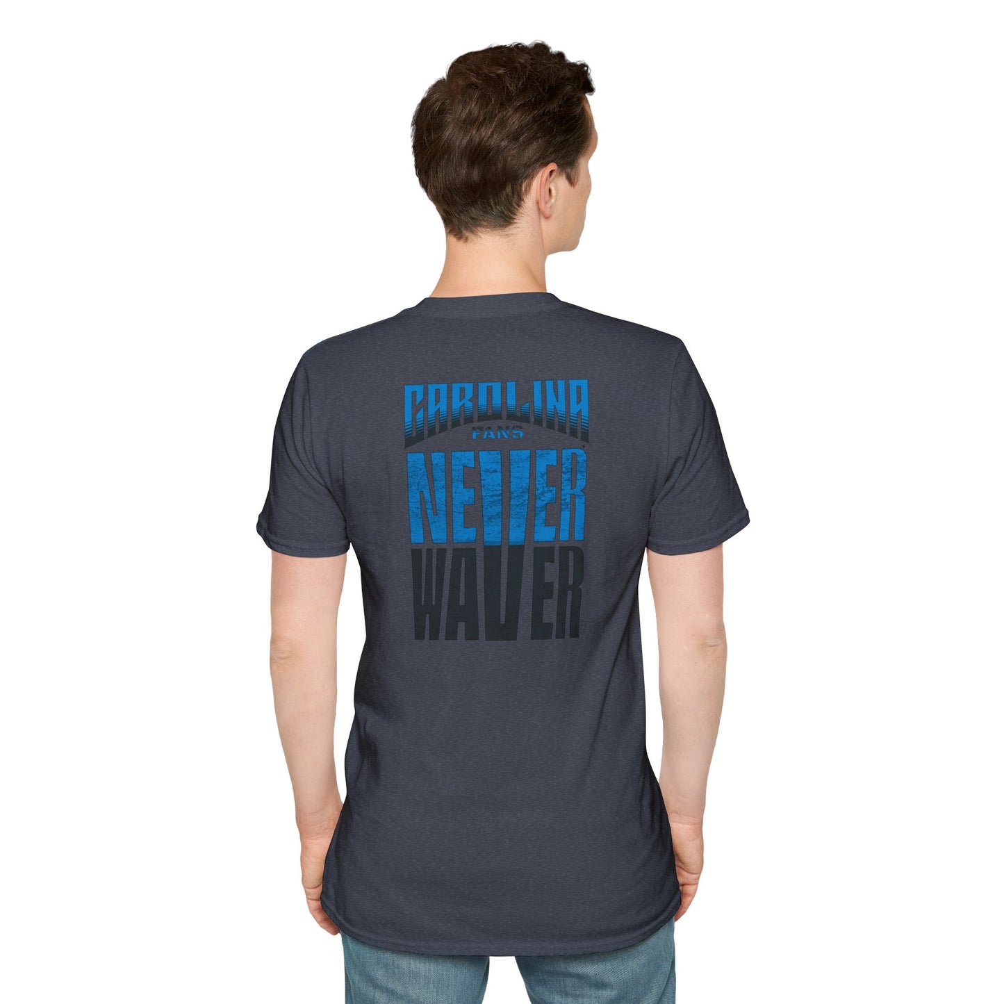 Carolina Fans Never Waver Unisex Softstyle T-Shirt