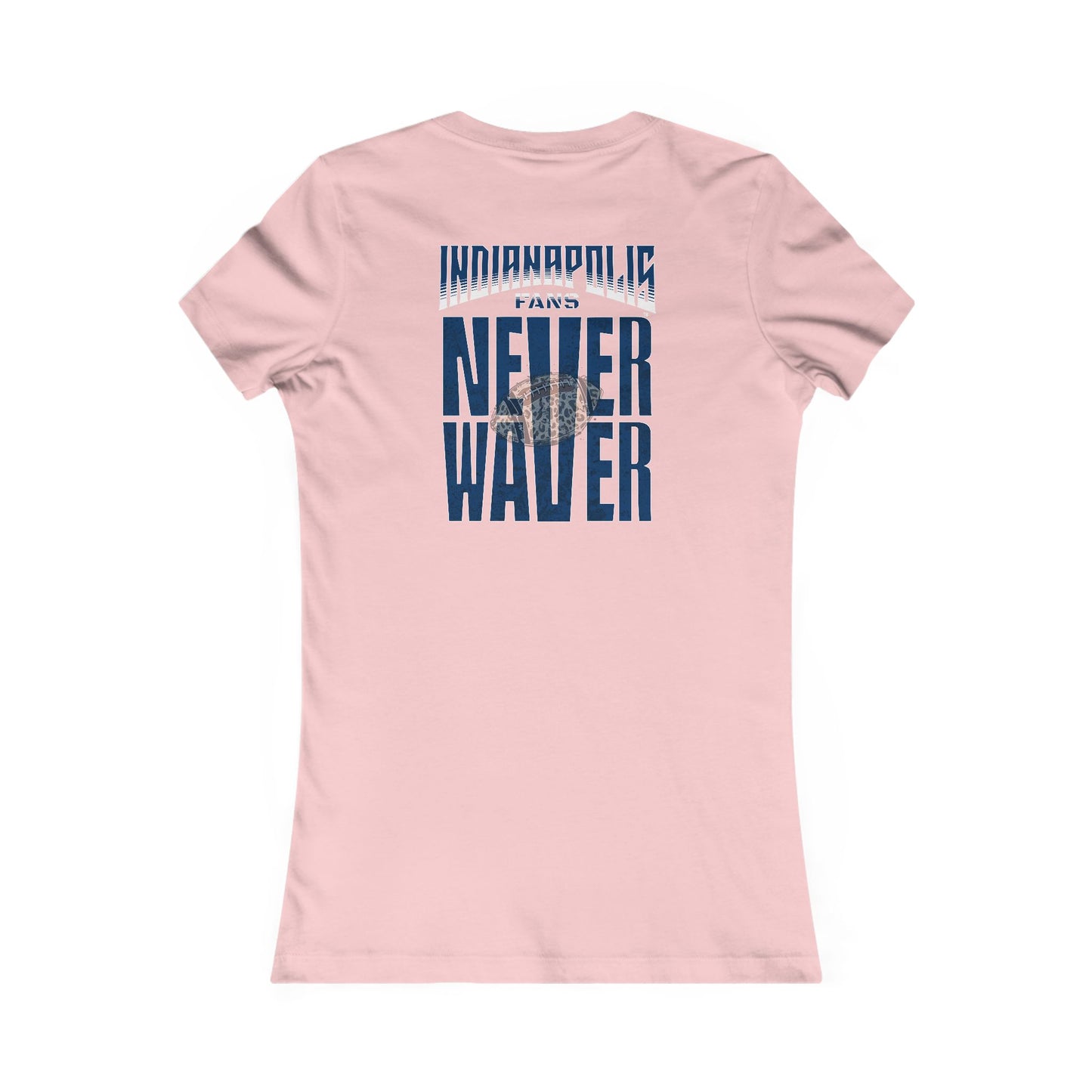 Indianapolis Fans Never Waver W-Leopard Football Women's Favorite Tee