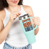 Chicago Fans Never Waver W-Leopard Football Insulated Travel Mug, 40oz