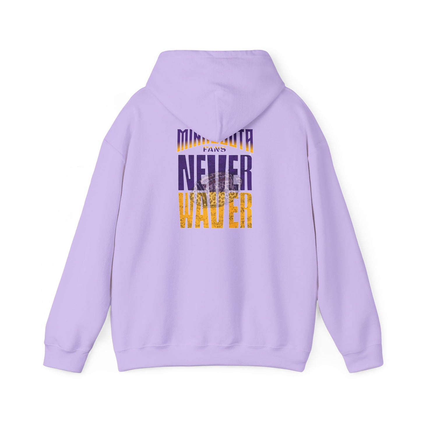 Minnesota Fans Never Waver w Leopard Football Unisex Heavy Blend™ Hoodie