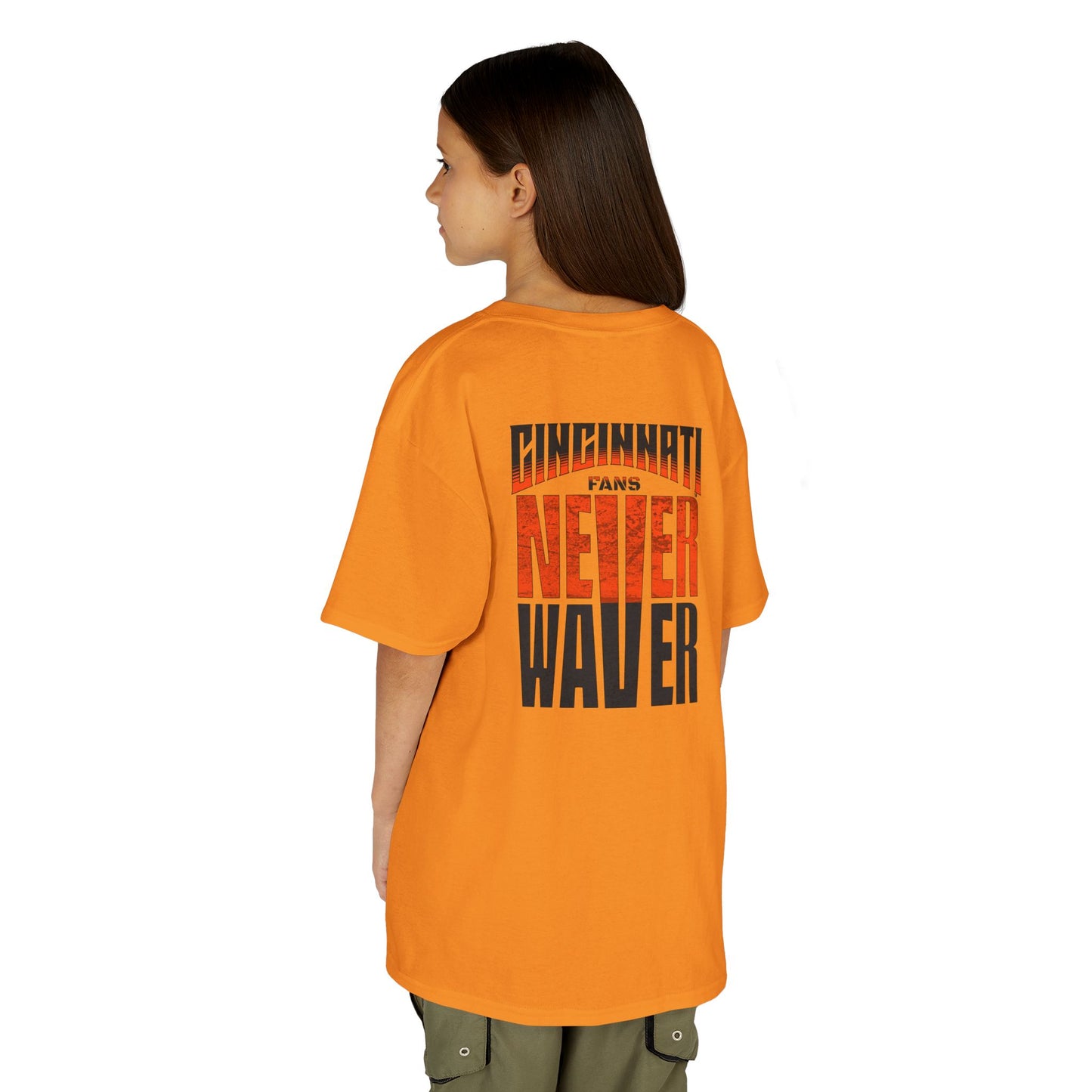Cincinnati Fans Never Waver Kids Heavy Cotton™ Tee