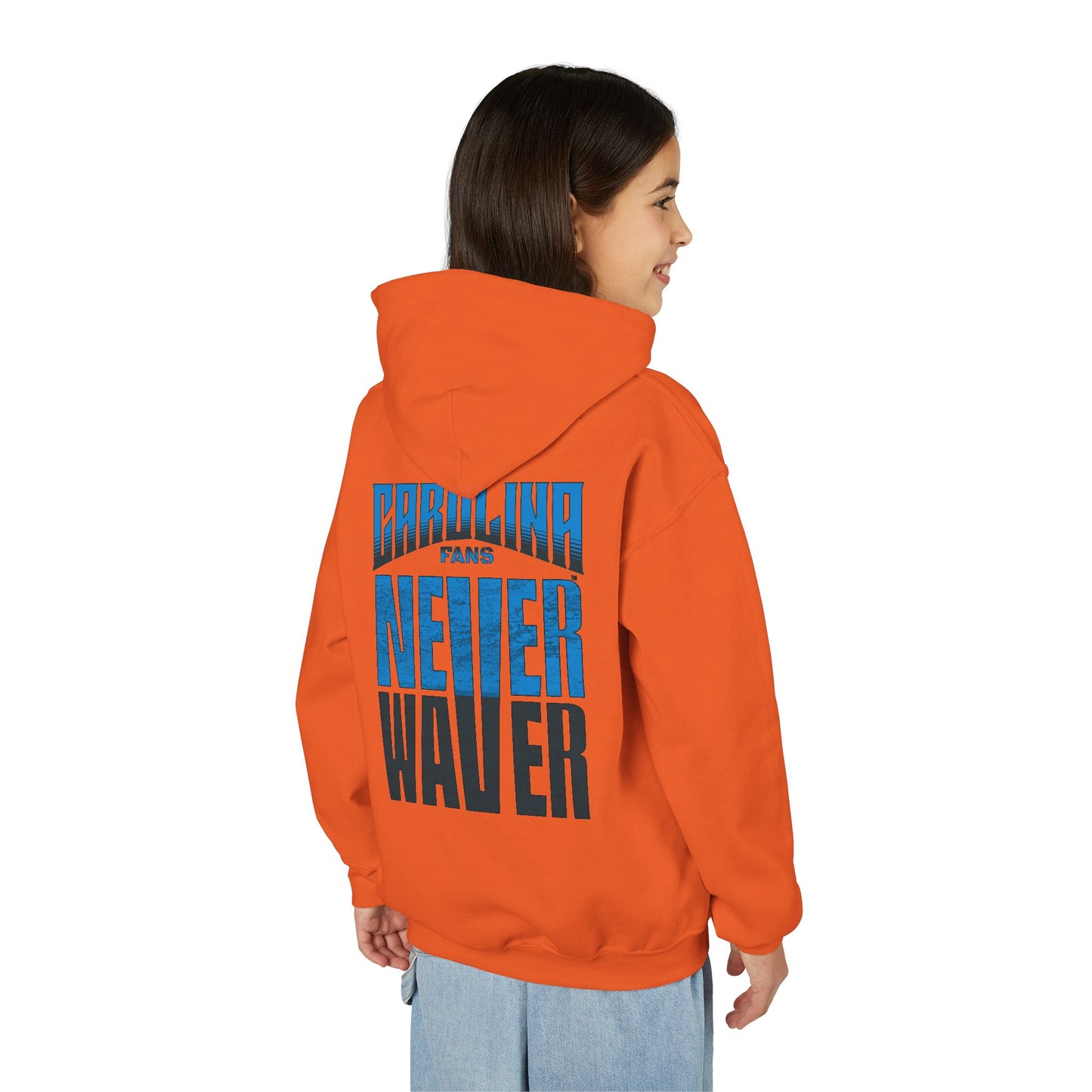 Carolina Fans Never Waver Youth Heavy Blend Hooded Sweatshirt