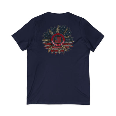 Never Waver Be Red White and A little Bougie T-Shirt Unisex V-Neck Tee