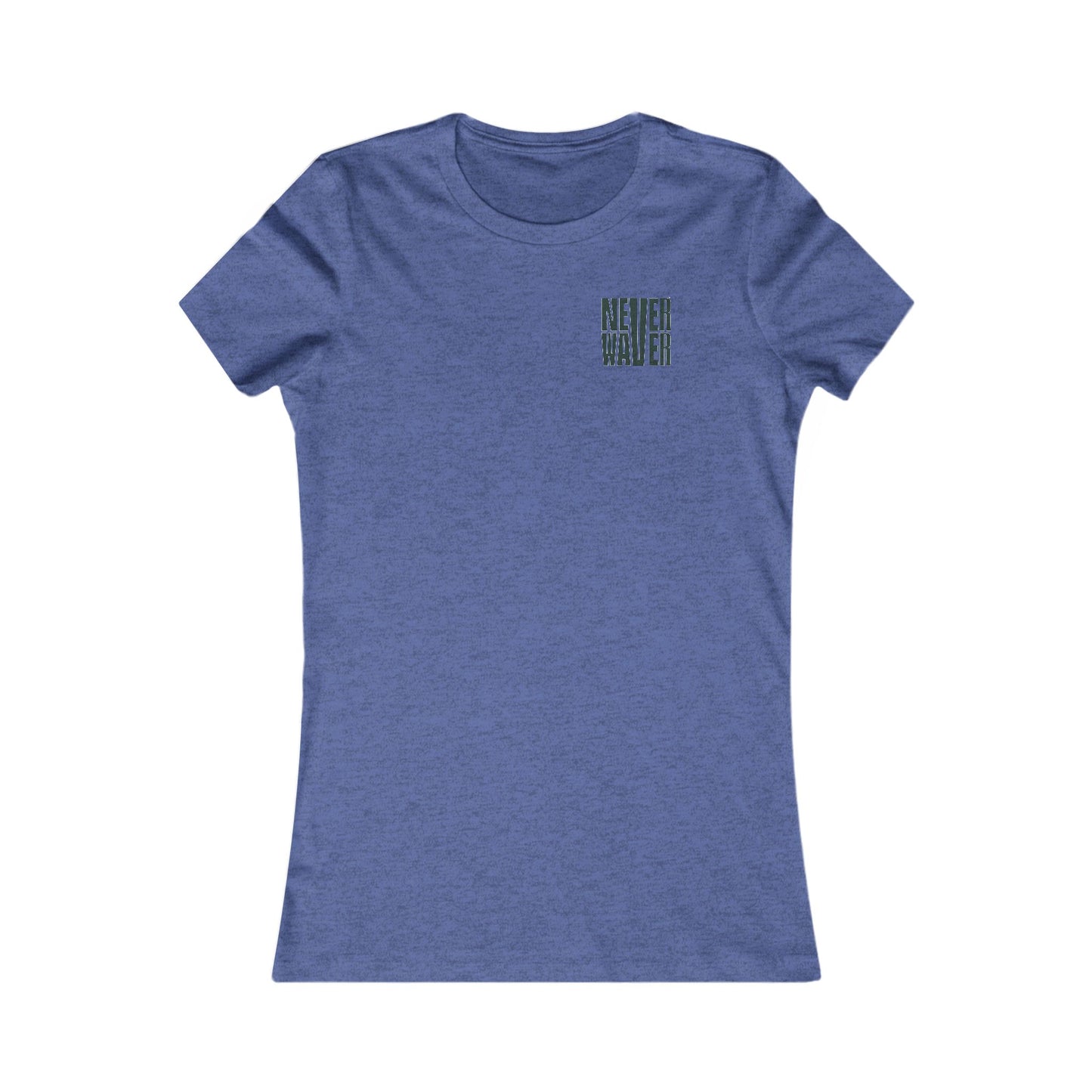 New York Fans Never Waver W-Leopard Football Women's Favorite Tee