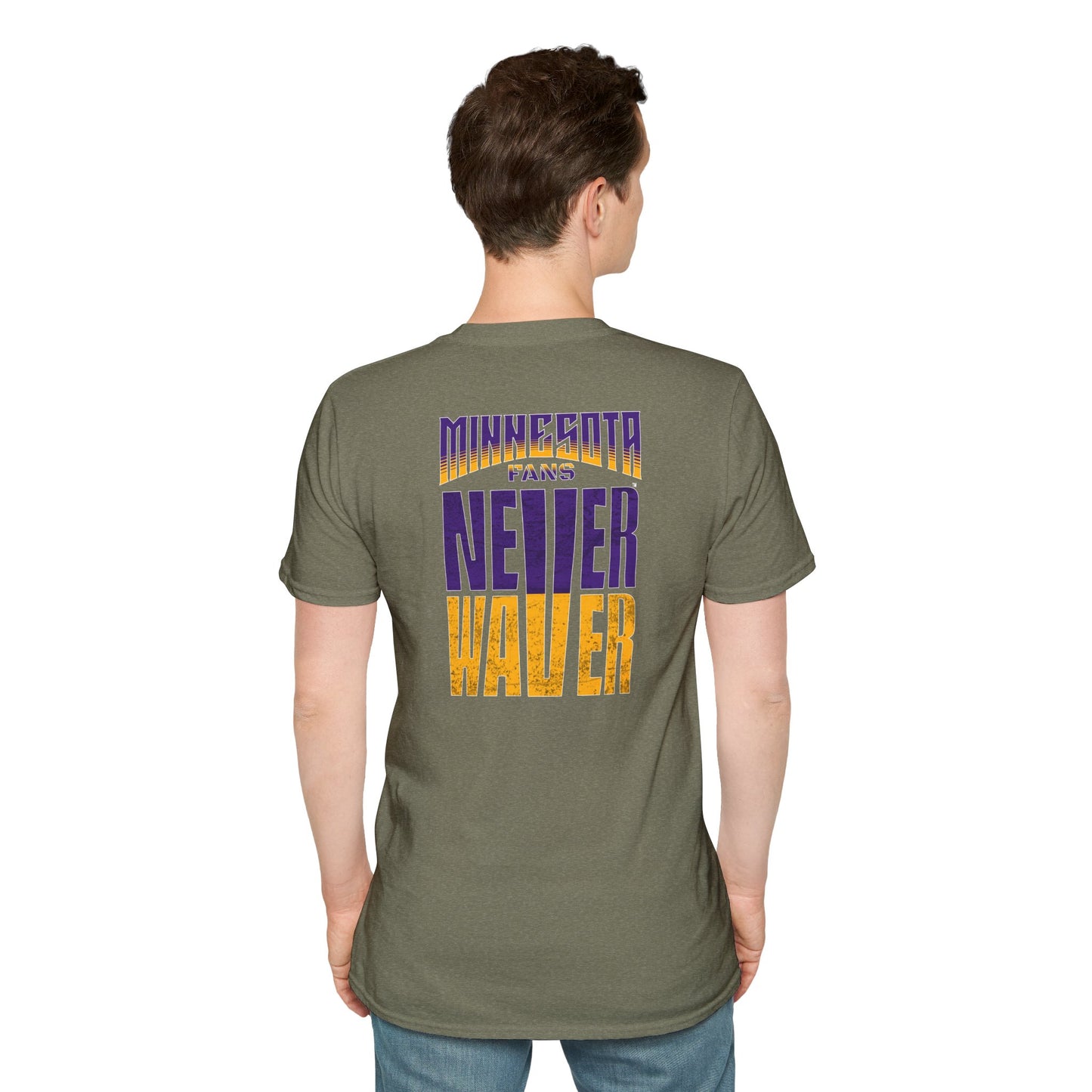 Minnesota Fans Never Waver Unisex Softstyle T-Shirt