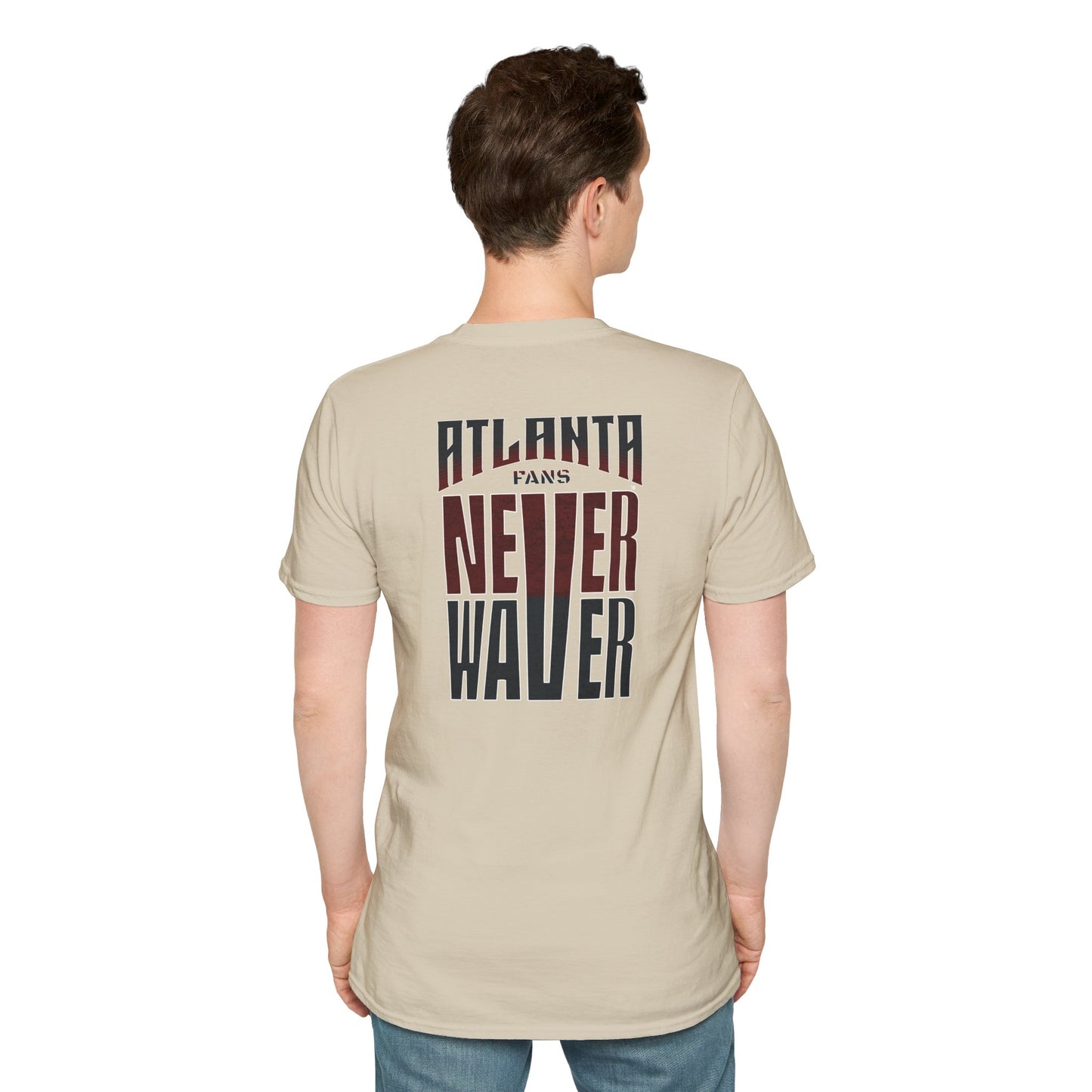 Atlanta Fans Never Waver Unisex Softstyle T-Shirt