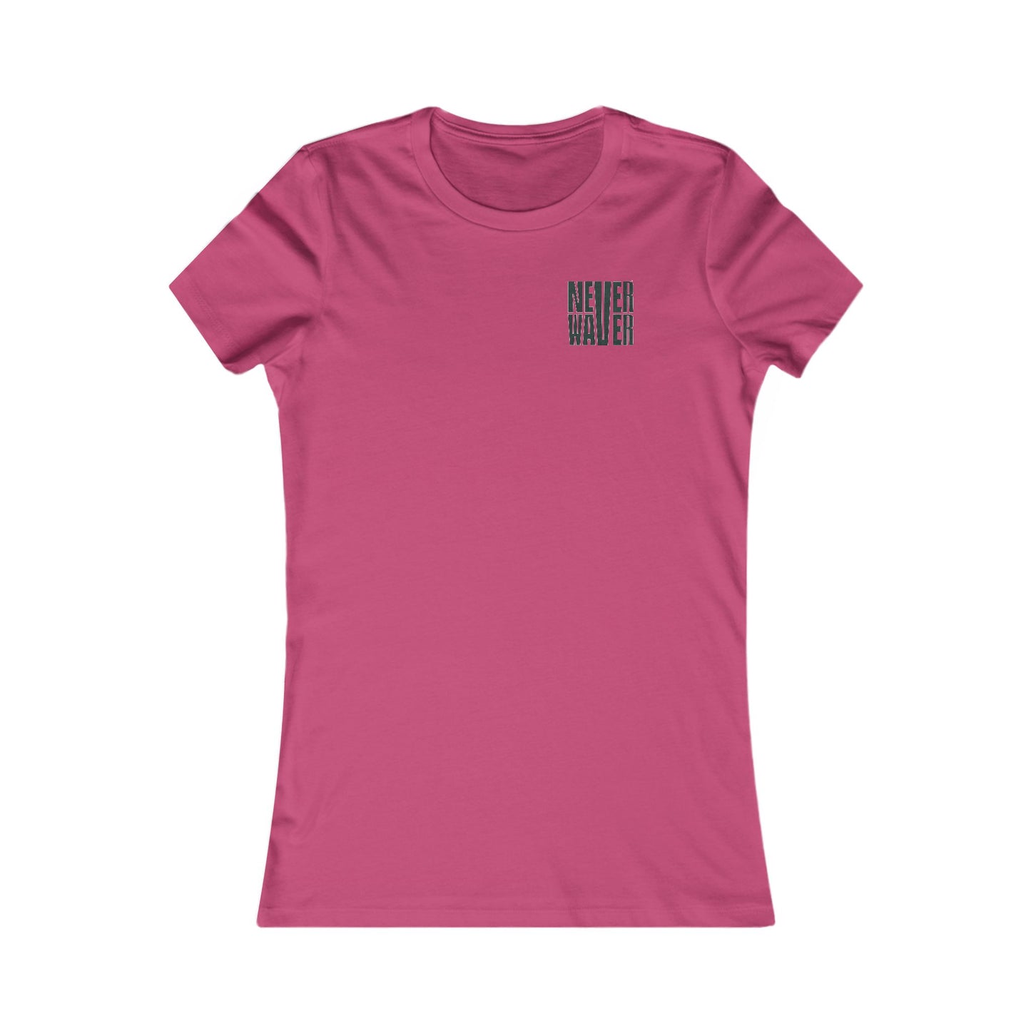 New York Fans Never Waver W-Leopard Football Women's Favorite Tee