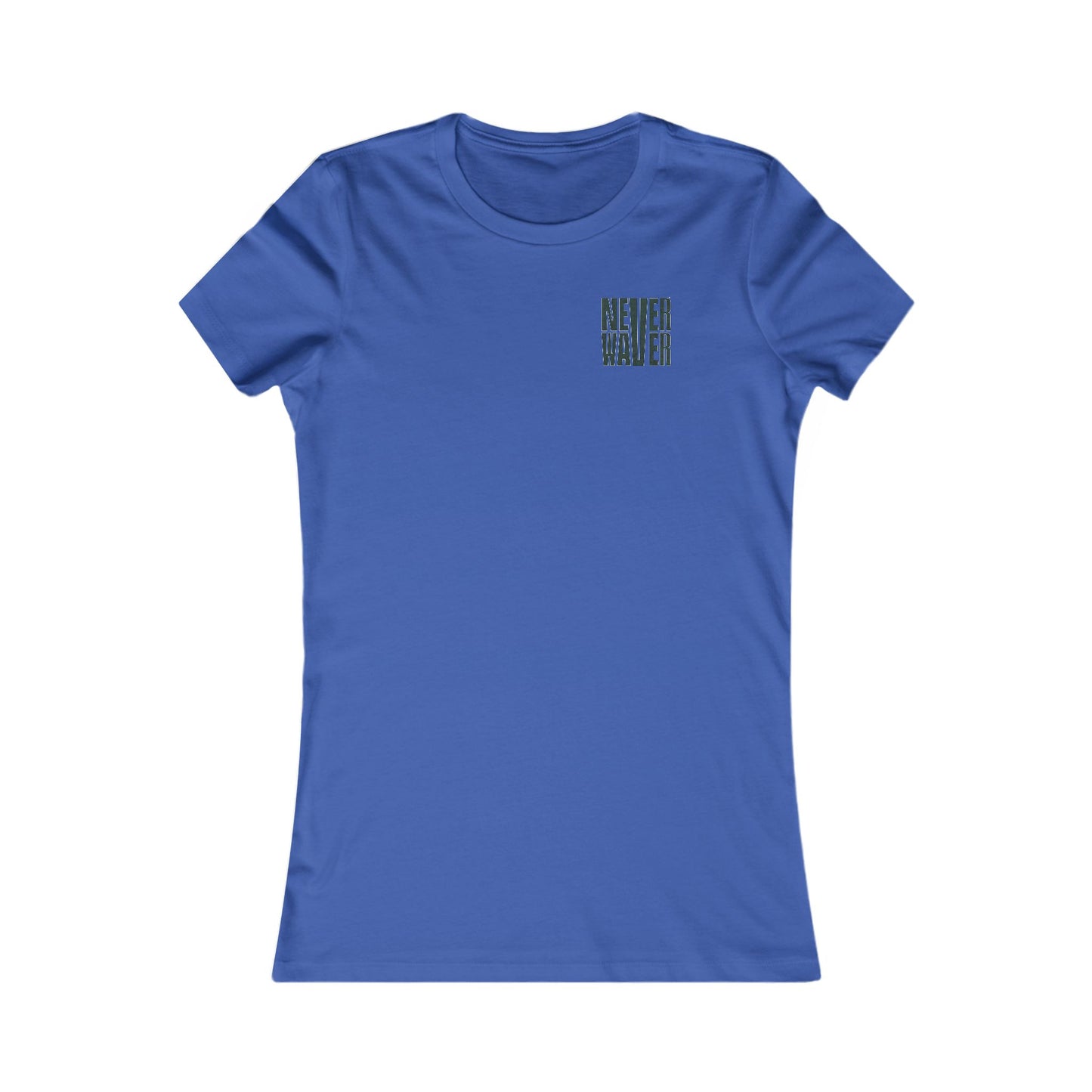 New York Fans Never Waver W-Leopard Football Women's Favorite Tee