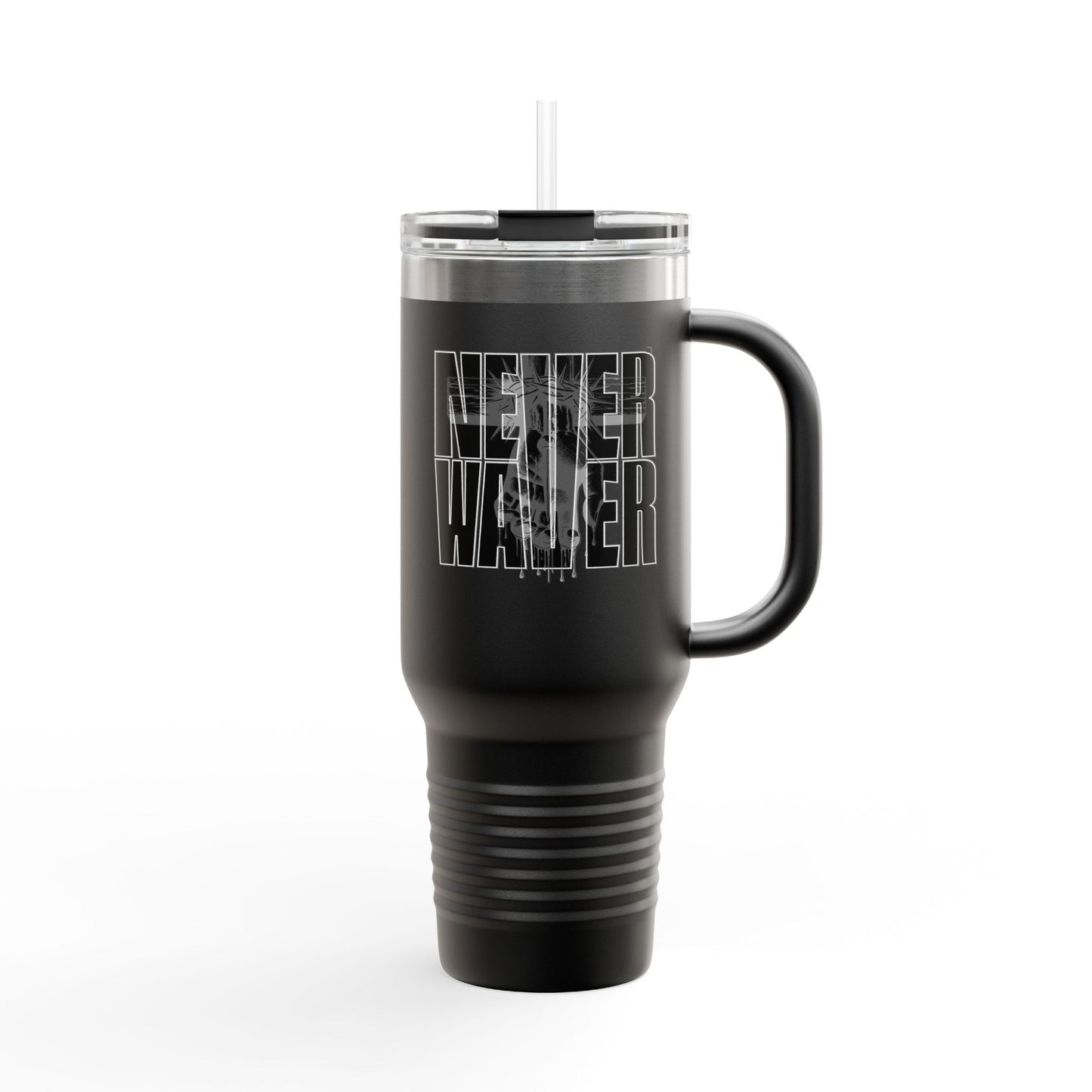 Insulated Travel Mug - "Never Waver Hand of  Jesus