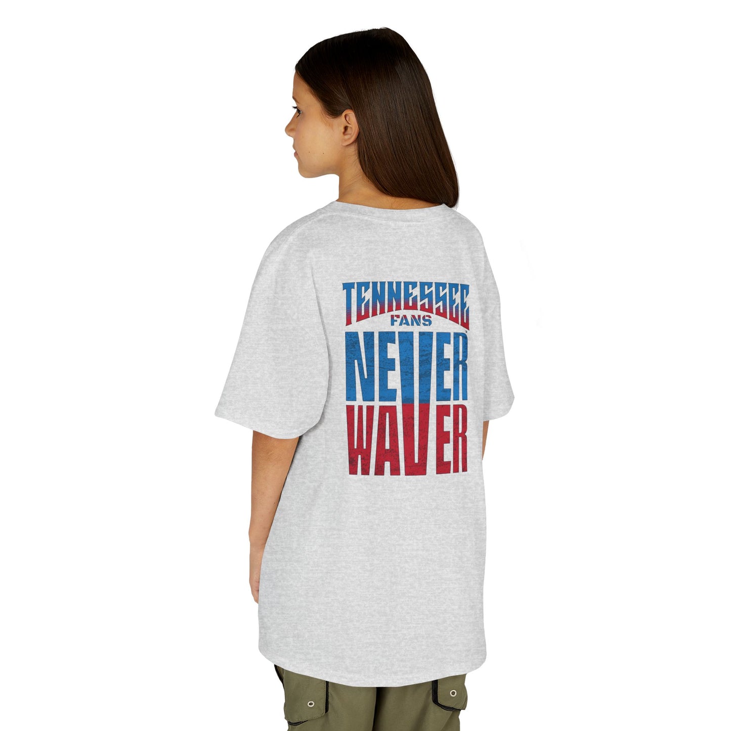 Tennessee Fans Never Waver Kids Heavy Cotton™ Tee