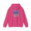 "Detroit Fans NEVER WAVER w Leopard Football" Inspirational Wear Unisex Heavy Blend™ Hooded Sweatshirt