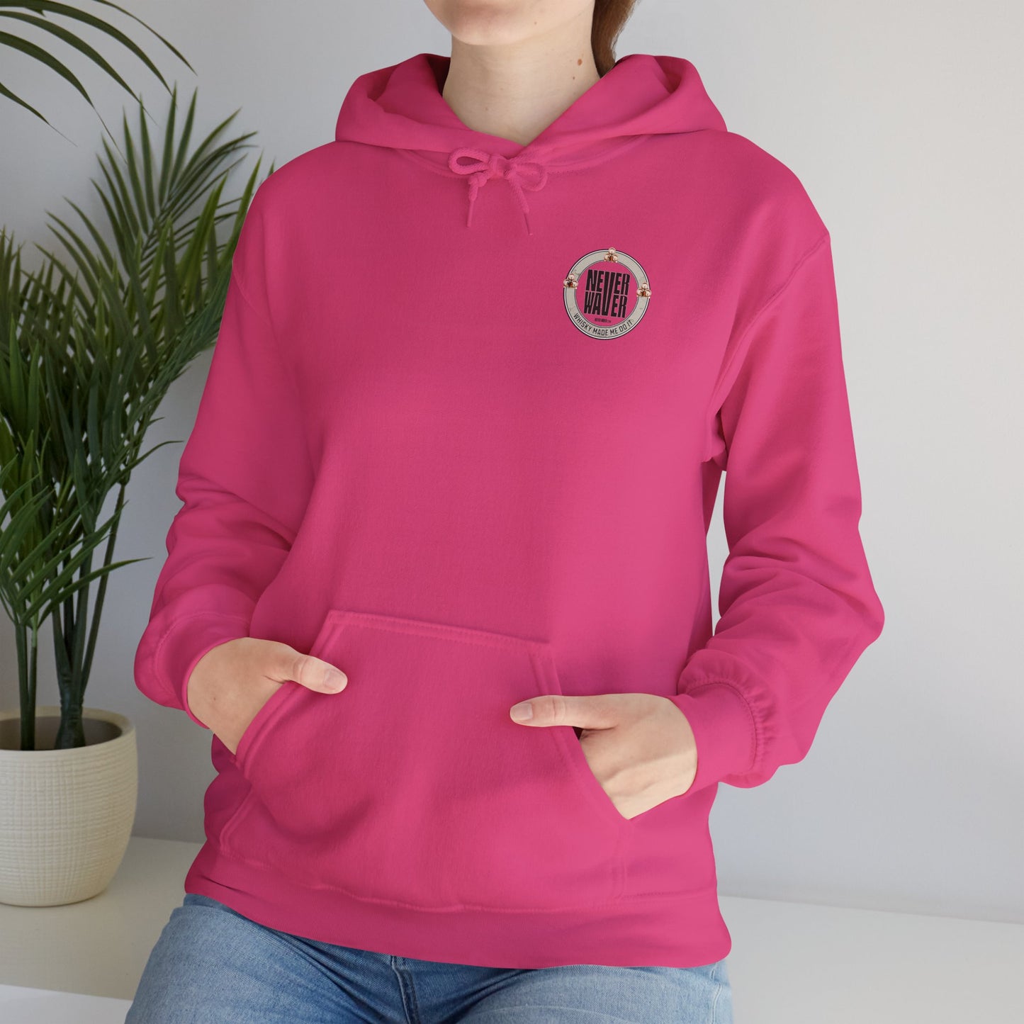 "Never Waver - Whiskey Made me do it?" Eco-Friendly Unisex Hoodie