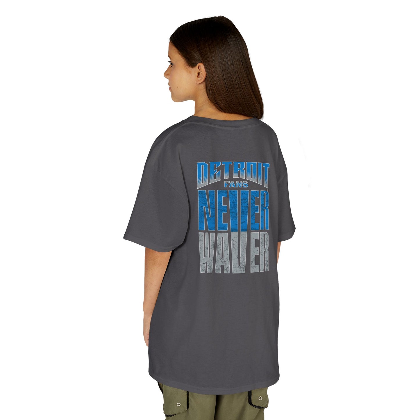 Detroit Fans Never Waver Kids Heavy Cotton™ Tee