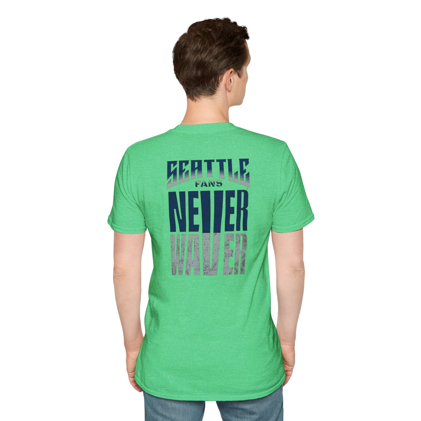 Seattle Fans Never Waver Unisex Softstyle T-Shirt
