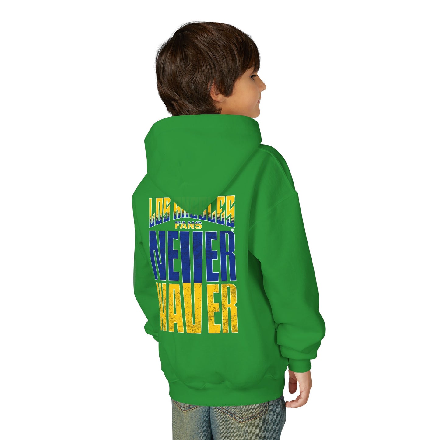 Los Angeles  Fans Never Waver Youth Heavy Blend Hooded Sweatshirt