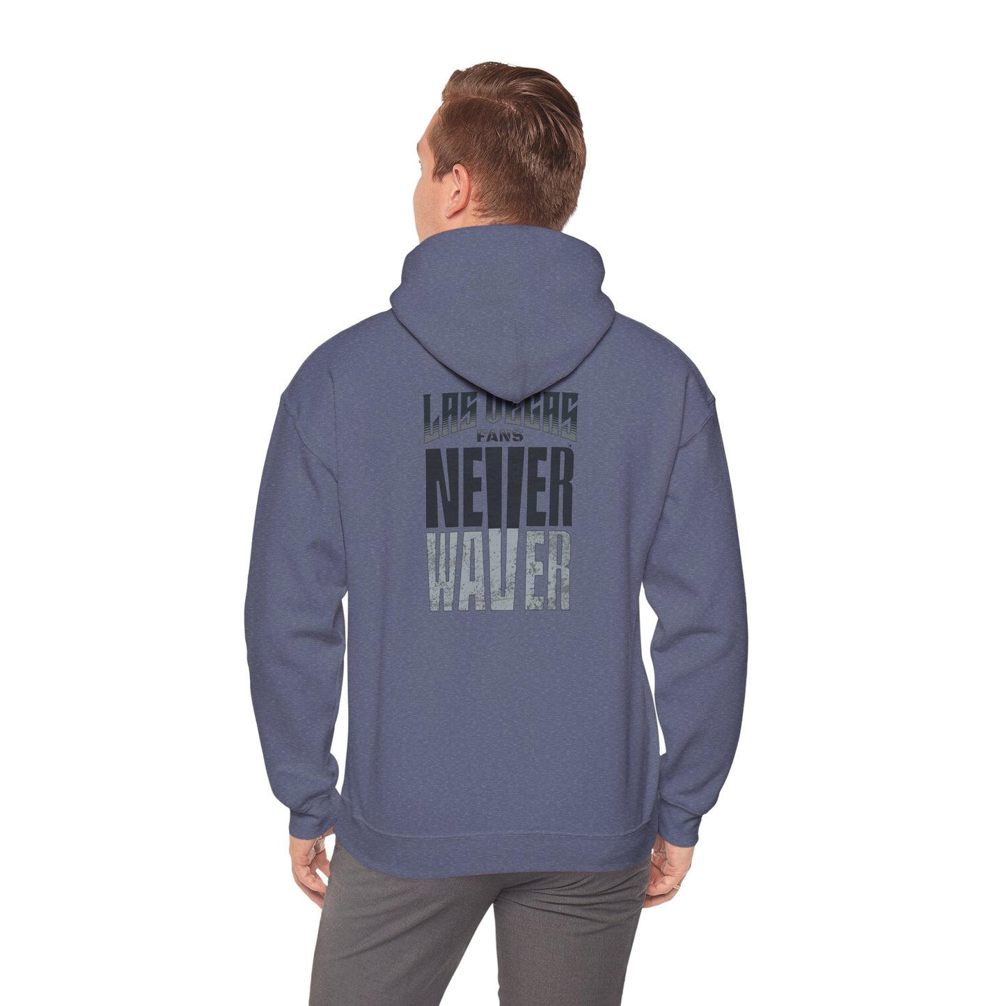 Las Vegas Fans Never Waver Design, Perfect for Sports Fans Unisex Heavy Blend™ Hooded Sweatshirt