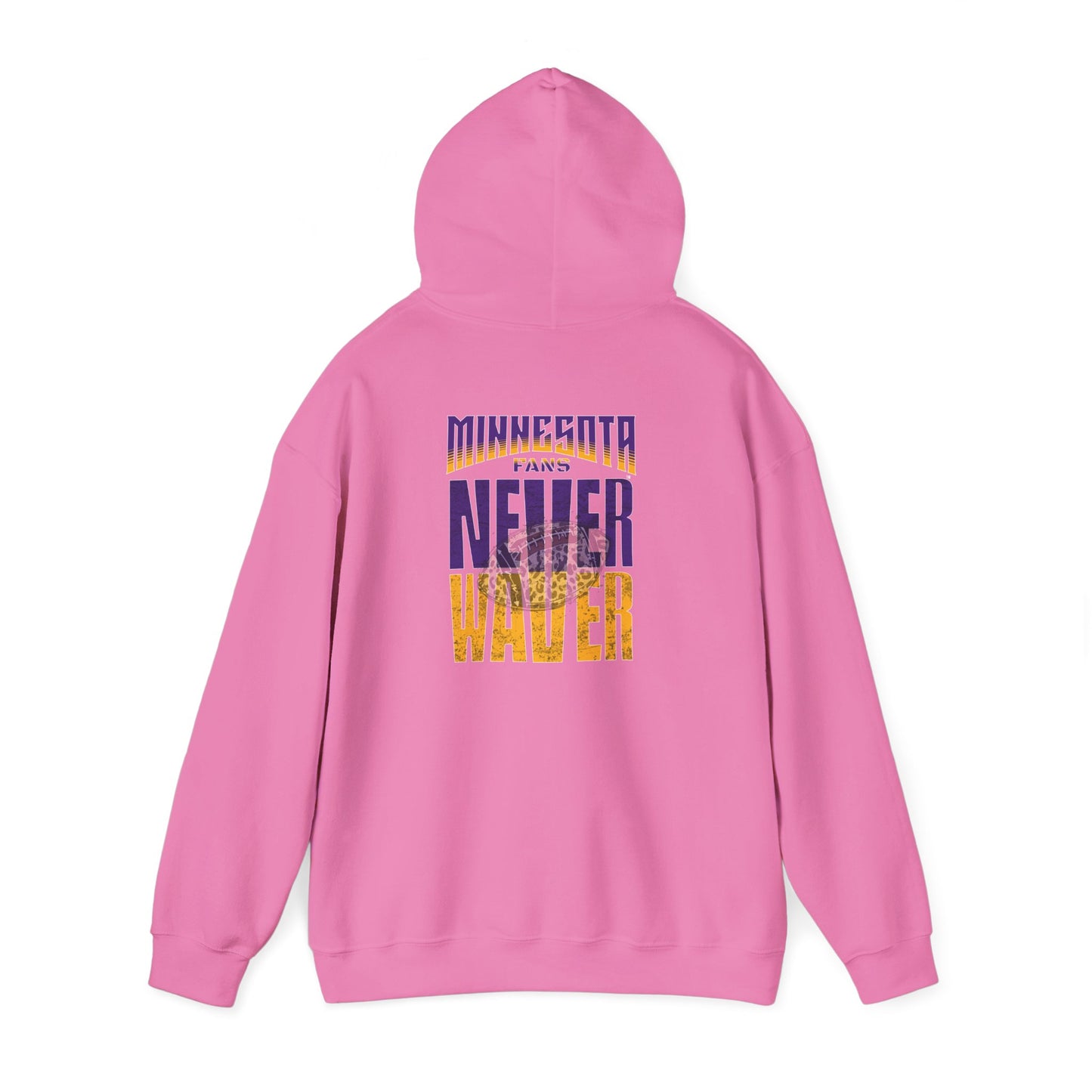 Minnesota Fans Never Waver w Leopard Football Unisex Heavy Blend™ Hoodie