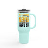 Pittsburgh Fans Never Waver with leopard football Insulated Travel Mug, 40oz