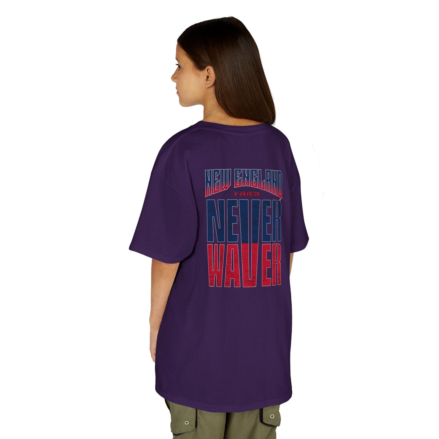 New England Fans Never Waver Kids Heavy Cotton™ Tee