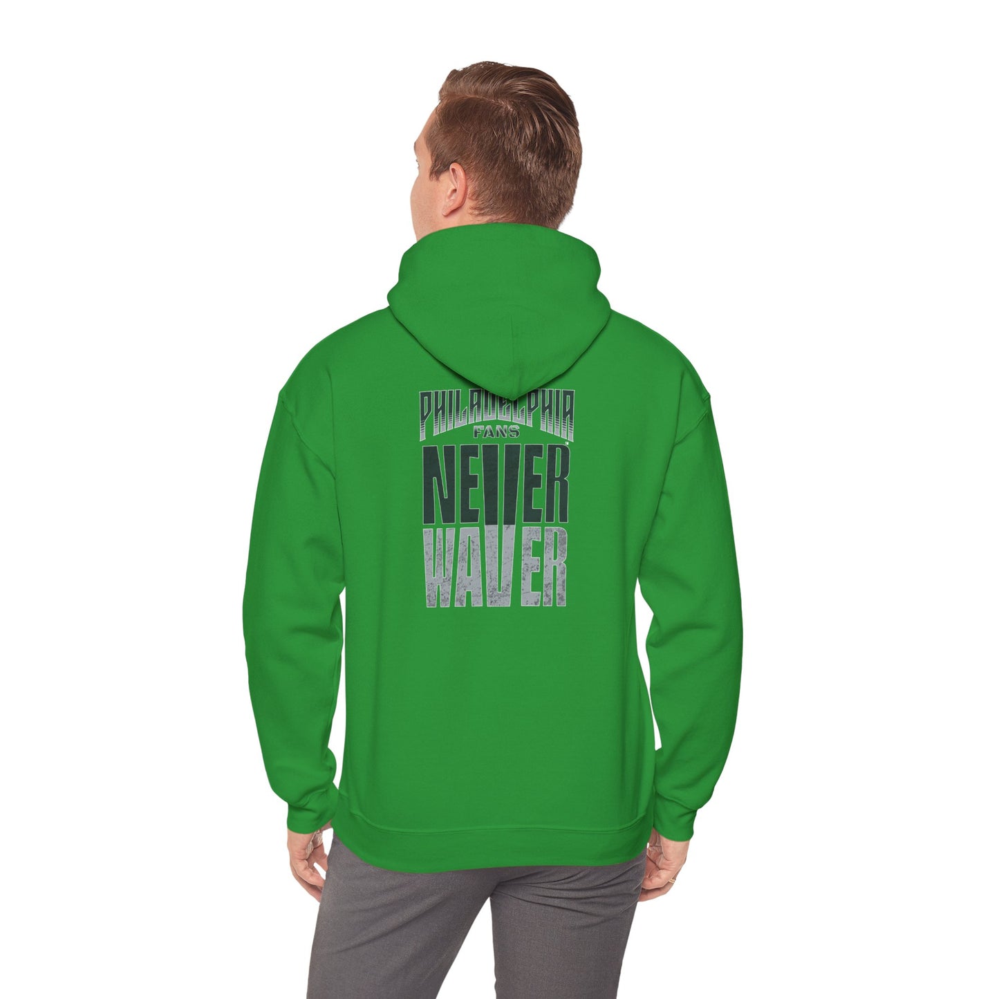 Philadelphia Fans Never Waver Unisex Heavy Blend™ Hooded Sweatshirt