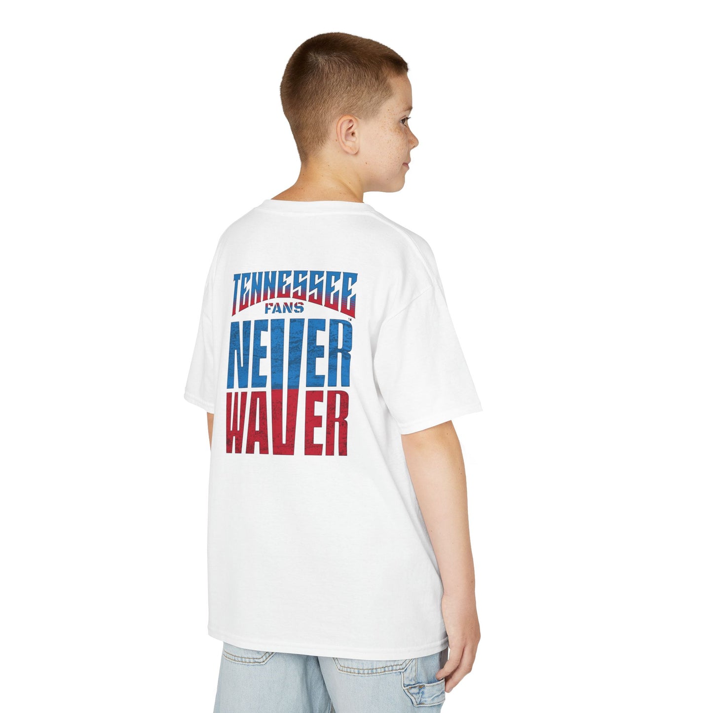 Tennessee Fans Never Waver Kids Heavy Cotton™ Tee