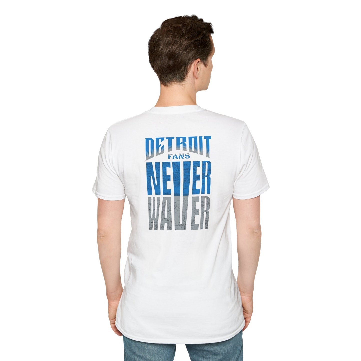 Detroit Fans Never Waver Unisex Softstyle T-Shirt