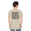 Never Waver” Jesus a bold, eye-catching design that reflects a steadfast faith and confidence in Christ. Unisex Soft style T-Shirt