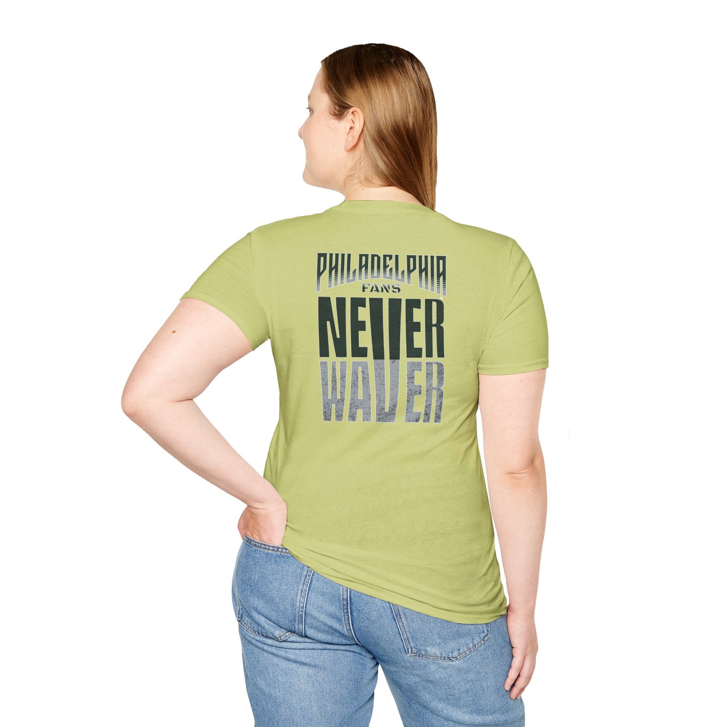 Philadelphia Fans Never Waver Unisex Softstyle T-Shirt