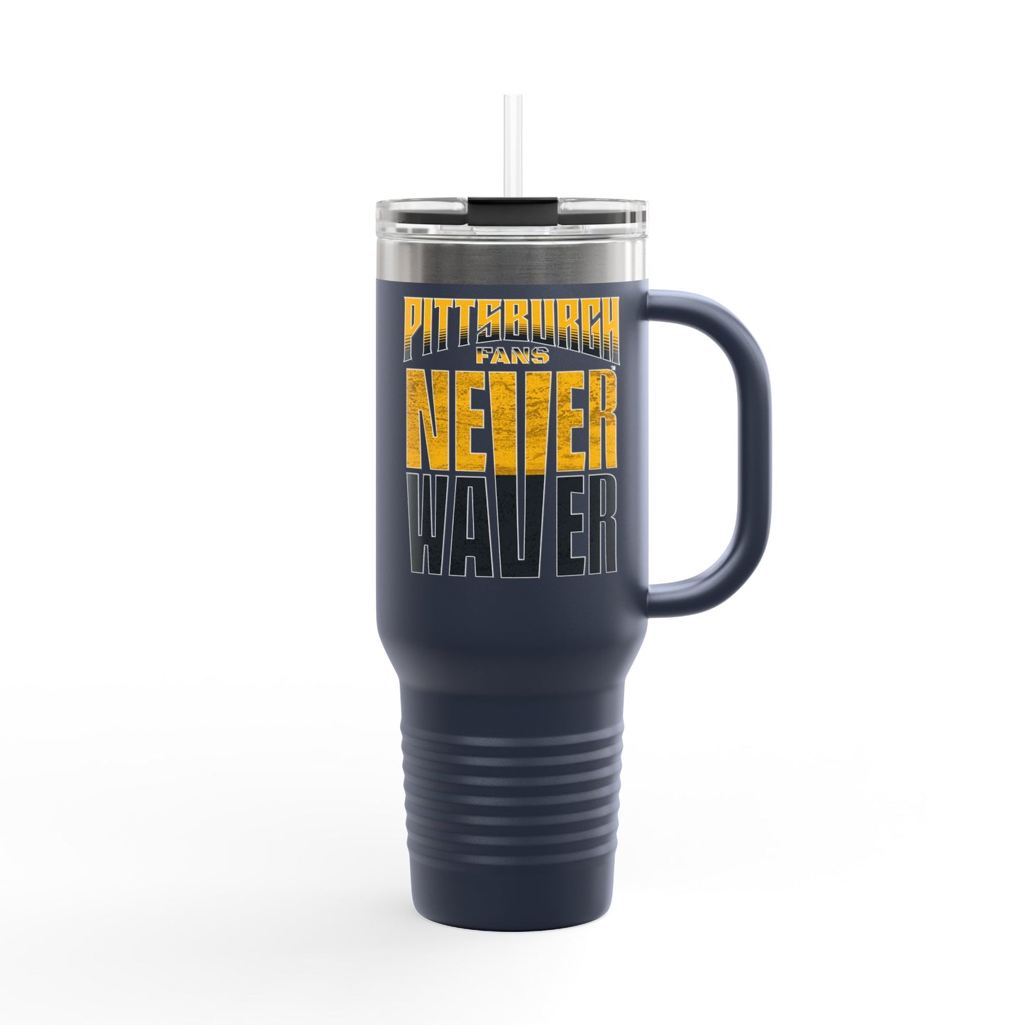 Pittsburgh Fans Never Waver Insulated Travel Mug, 40oz