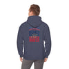 New England Fans Never Waver w Leopard football Unisex Heavy Blend™ Hooded Sweatshirt