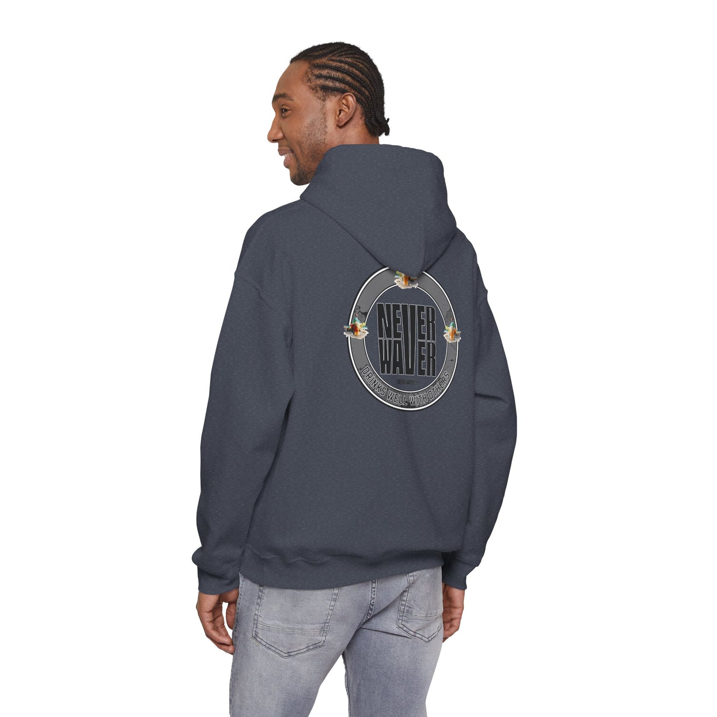 Never Waver Drinks Well With Others Unisex Heavy Blend™ Hoodie