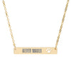 Never Waver  Paw Cutout Bar Necklace