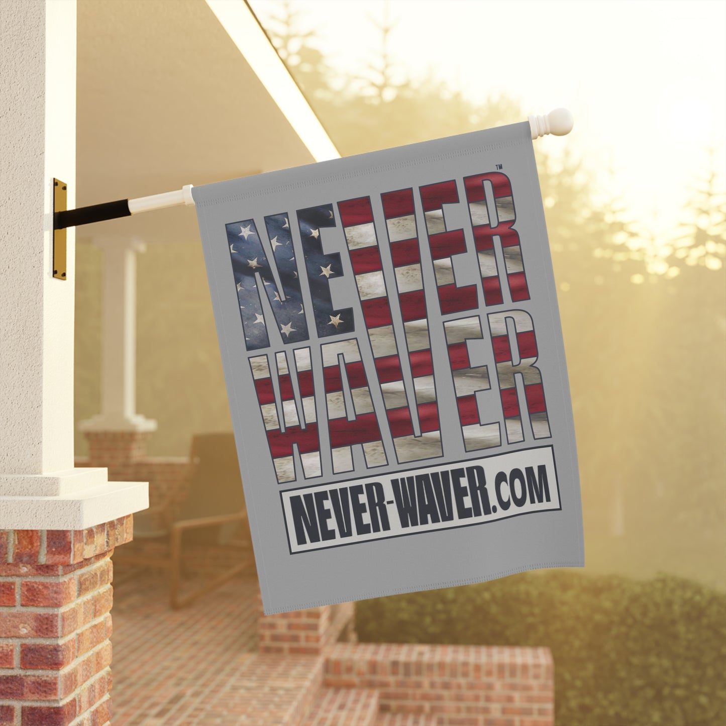 Never Waver Garden & House Banner