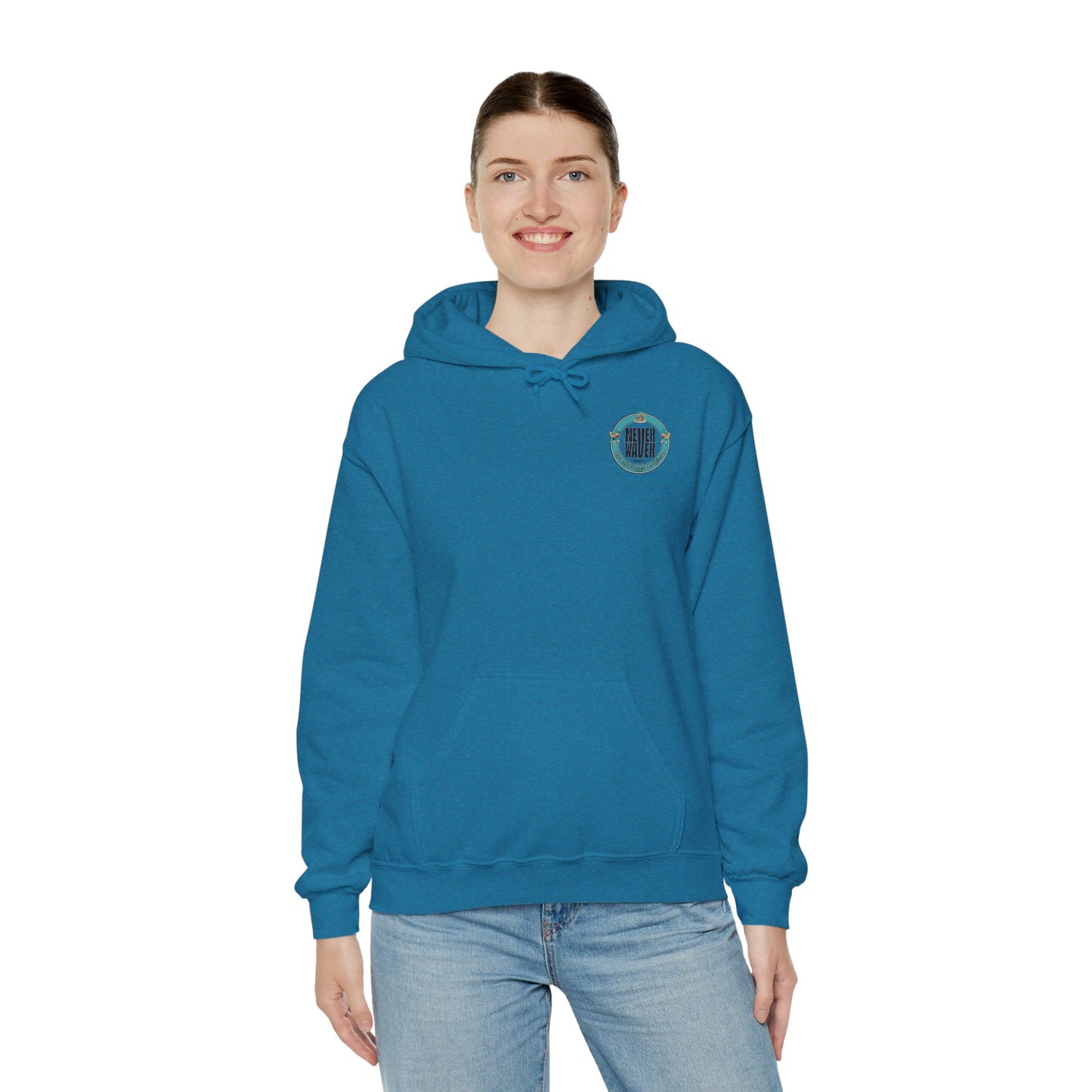 Eco-Friendly Unisex Hoodie: "Never Waver Save Water Drink Tiki Drinks"