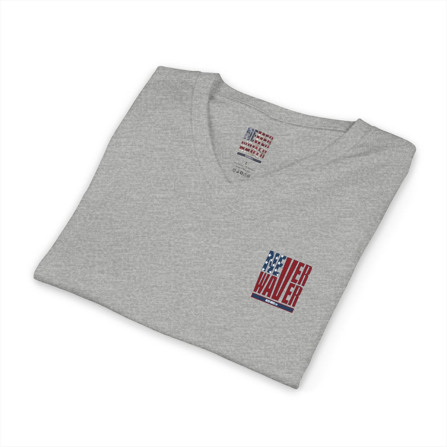 Never Waver Be Red White and A little Bougie T-Shirt Unisex V-Neck Tee