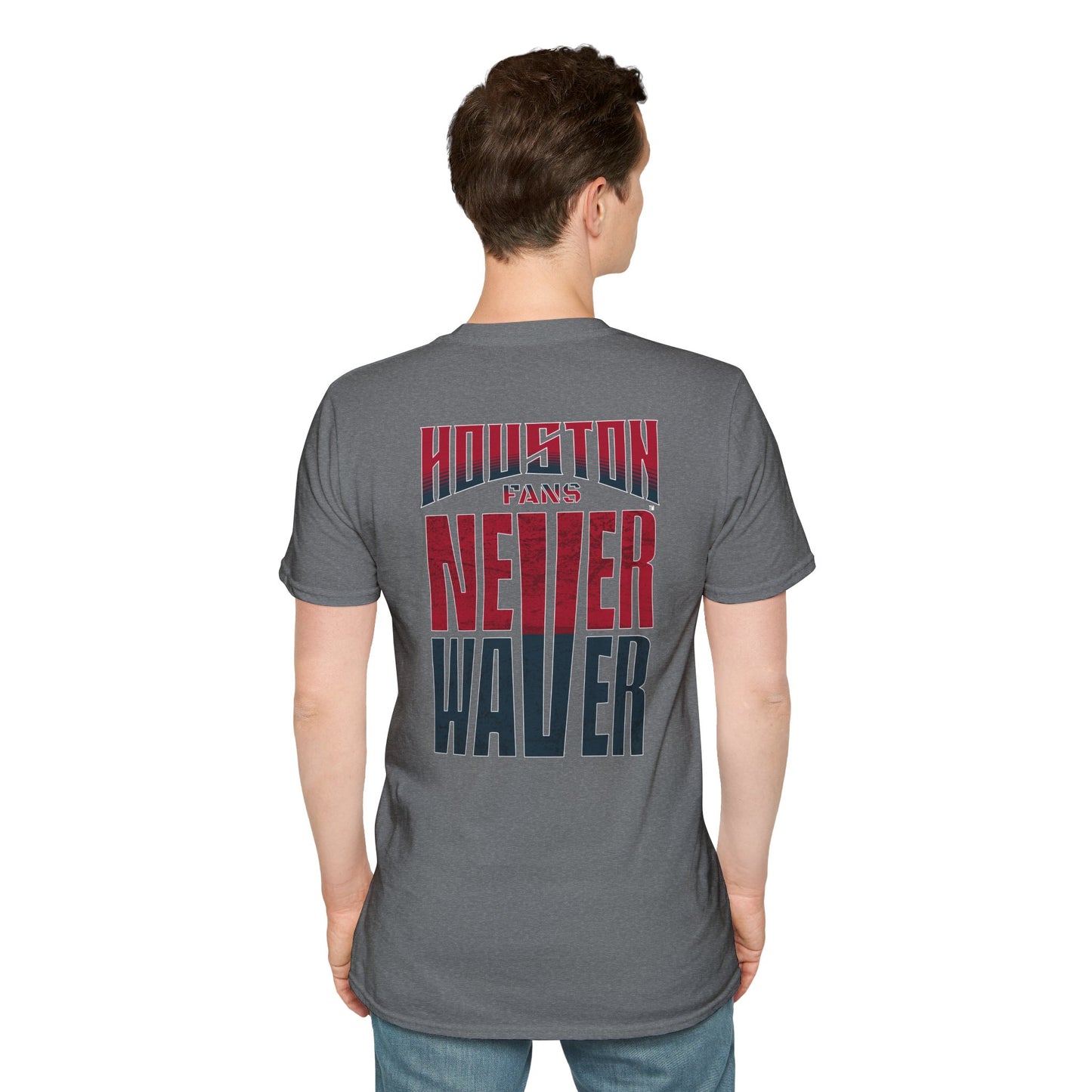 Houston Fans Never Waver Unisex Softstyle T-Shirt
