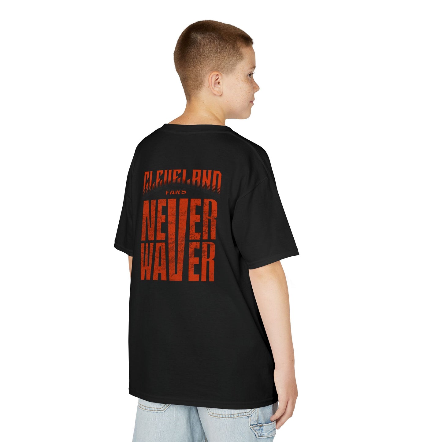 Cleveland Fans Never Waver Kids Heavy Cotton™ Tee