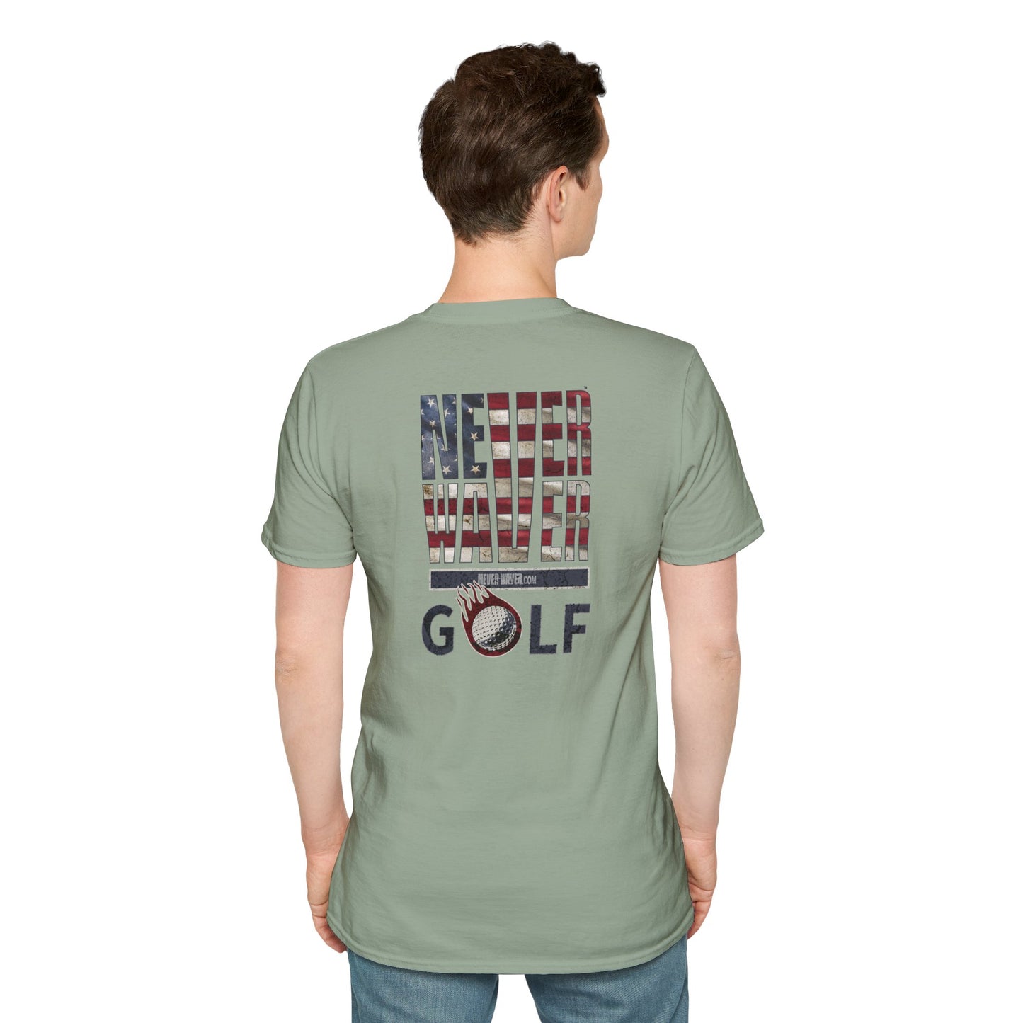 Never Waver Golf Unisex Soft style T-Shirt