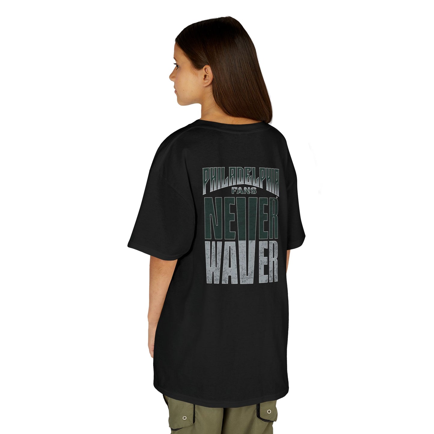 Philadelphia Fans Never Waver Kids Heavy Cotton™ Tee