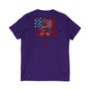 Never Waver Like This Mom V-Neck Tee for Moms - Patriotic Short Sleeve Shirt