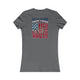 New York Fans Never Waver W-Leopard Football Women's Favorite Tee by Printify