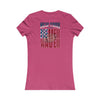 New York Fans Never Waver W-Leopard Football Women's Favorite Tee