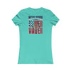 New York Fans Never Waver W-Leopard Football Women's Favorite Tee