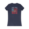 New York Fans Never Waver W-Leopard Football Women's Favorite Tee
